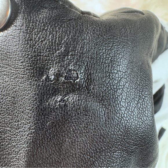 H&M Faux Leather Studded Moto Jacket Size 3-4 - Picture 10 of 10